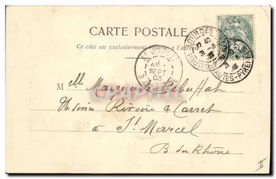 Noiva do coração — Resfriamento — Fototype A. Bergeret et Cie, Nancy — Verso