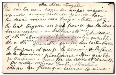 Les Fleurs d'Amour — bouquet de fleurs violettes et roses avec légendes d'amour — éditeur IDEDE, n°793 — Verso