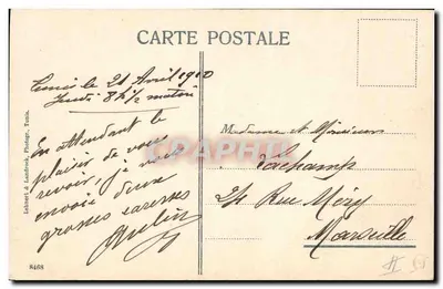 Gabès — A colheita de datilhos — Lehnet & Landfroek, Tânia, n°8468 — Verso