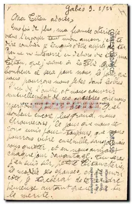 Na brzegu strumienia — Palmy datlowe — SCENES et TYPES n°6052 LL — Rewers