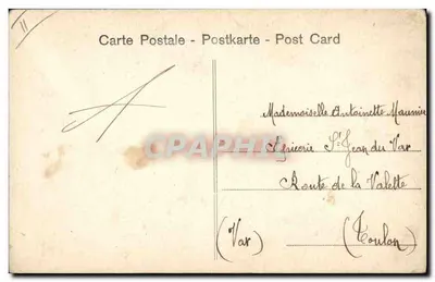 Mulher elegante em um jardim — Sousse — editor A. Géron (n° 4909) — Verso