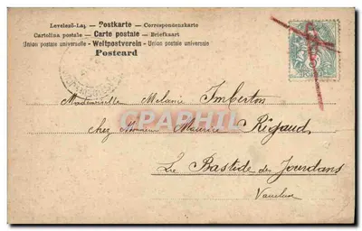 Scène de forêt lunaire — deux femmes et deux enfants — éditeur NRC MESTERSCHAFTE, n° 195 — Reverso