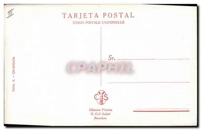 Torero witający tłum — Wydawca N. Coll Salieti, seria Núm. 6 — Rewers