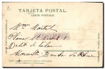 Torero et taureau — scène de corrida — éditeur 'Propiedad registrada' et n° 5373 — Achterkant