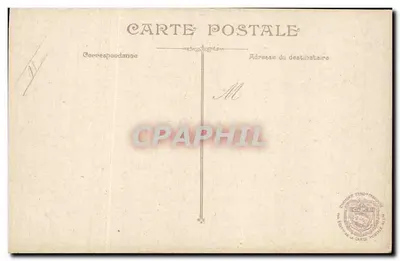 Geral francês — retrato em uniforme — editor César, número de série não visível — Verso
