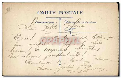 Soldaten die terugkomen van de schansen — De Poilus bij hun terugkeer van de schansen — Uitgever L.V.C. n° Z.4 — Achterkant