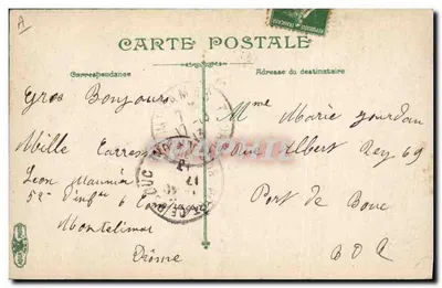 Infanteria — Saída de soldados de folga — L.V. & Cie, n°3586 — Verso
