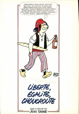 Liberdade, Igualdade, Choucroute — Jacques Faizant 1985 — Éditions Cinéma à la Carte
