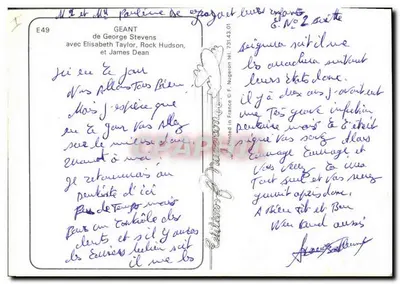 Géant — George Stevens — Édition F. Nugeron — Rewers