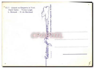 Autant en emporte le vent — Cartaz promocional — Edições F. Nugeron — Verso