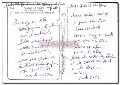 Fanfan la Tulipe — z Gérardem Philippe i Giną Lollobrigida — Filmy Ariane-Filmsokor-Anato — Rewers