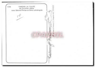 Fanfan la Tulipe — film Christian-Jaque — Wydawnictwo F. Nugeron — Rewers