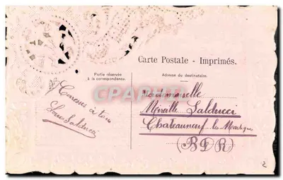 Um Bourgour de Aix — Louis Salducci — Carta Postal Impressa — Verso