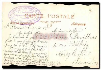 Mariposa de tecido — Sinal de afeto — Carta postal de presidiário — Verso