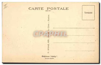 La Bretagne — Kleding van Châteaulin — Uitgever Gaby, n°27 — Achterkant