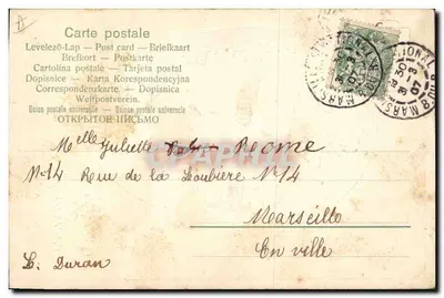 Enfant jouant avec des œufs de Pâques — Joyeuses Pâques — Carte postale — Verso