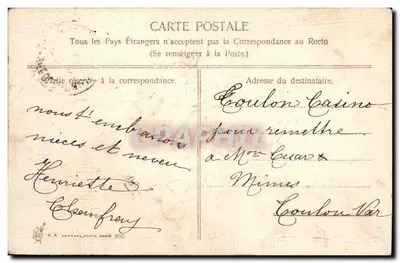 Bouquet di rose — 'Petite fleurs parlez pour moi.' — H.F. Bureaux, Parigi 692 — Verso