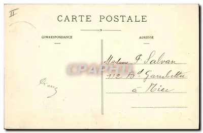 Szczyt Mont Ténibres — Dolina Tinée (A.-M.) — Wydawnictwo Giletta, fot. Nice, Cl. V. de Cessole — Rewers