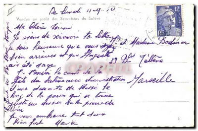 Descida de socorro em falésia — Salvadores do Salève — editor desconhecido, número de série não visível — Verso