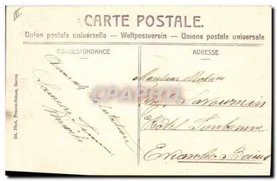 Wspinaczka na Mont-Blanc — Chałupa Vallot i Aiguille du Midi — B. & F. 1840 — Rewers
