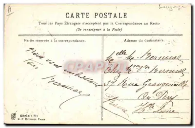 Flores simbólicas — Serie 1863 — K. F. Editores, París — Reverso