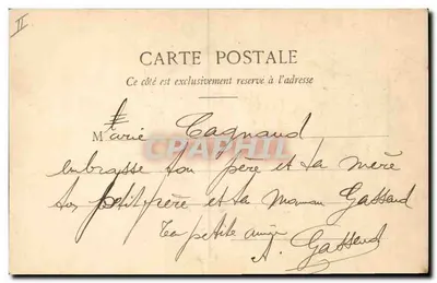 Mimosa — Amore nascosto, Sicurezza — Fototipo A. Blanquet & Cie, Nancy — Verso
