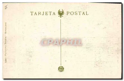 Elche. Huerto del Rosario — widok alei z palmtanami z odwiedzającymi — wydawca Thomas, Barcelonie — Rewers