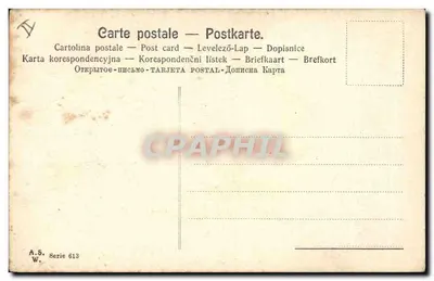 Róże w złotym ramie — wydawca A.S. n° 613 — Rewers