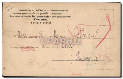 Mulher e artista no paisagem — cena decorativa — editor não identificado — Verso