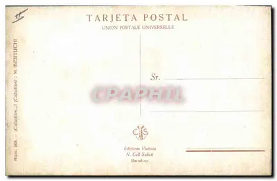 Festa da corrida — Éditeur N. Coll Salleti, n° 803 — Verso