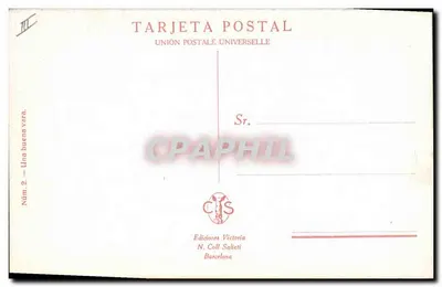Corrida de touros — Editor N. Coll Solieti, série N.º 2 — Verso