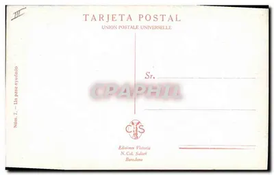 Torero i byk — spektakl szopki — Wydawnictwo Victoria, N. Col. Suliet, Barcelonie — Rewers