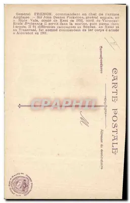 Général French — Sir John Denton Pinkstone — Eugène Pirou, Paryż — Rewers