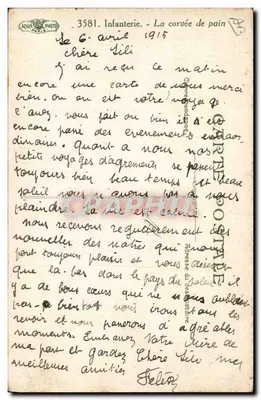 Corvée chleba — scena rozdawania — L.V. (wydawca) nr 3581 — Rewers