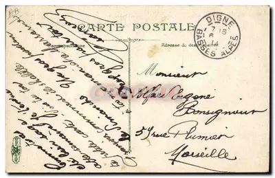 Fanteria — Uscita di un permesso — L.V. & Cie, n° 3592 — Verso
