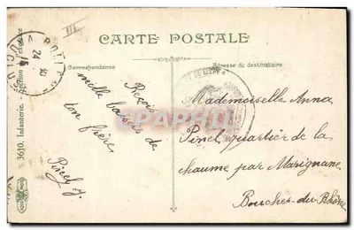 Curso de infantaria em Pînel — 23ª Companhia Bollène — editor L.V.&C° — Verso