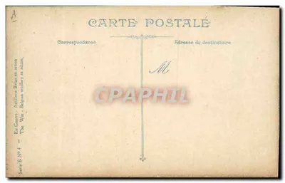 Belgijska artyleria w akcji — seria B nr 4 — wydawca LVAC — Rewers