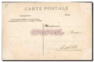 Dom emerytalny Artystów Dramatycznych w Pont-aux-Dames-Couilly (S.-et-M) — Wejście do Zameku C.L.C. — Rewers