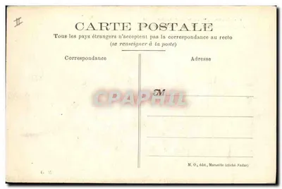 Marseille — Wystawa Kolonialna 1906 — Afryka Zachodnia Francuska — Kino — Rewers