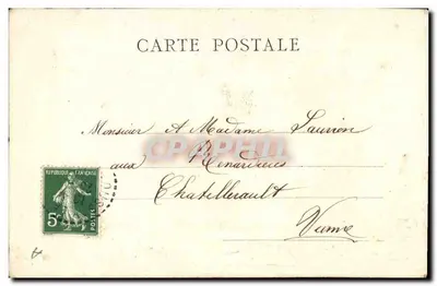 Fiori di trifoglio e di myosotis — cartolina postale — editore non visibile — Verso