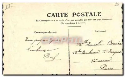 Gele roos — Verjaardag — 1916 — Achterkant