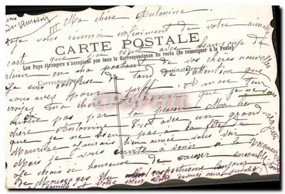 Ave transportador de carta — Penso em você — Cartão postal — Verso