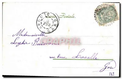 Souvenir irlandais — Horseshoe et trèfles — éditeur Carte Postale. — Verso
