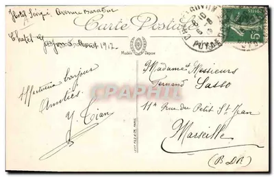 Châtel-Guyon — Nel Parco — Il Tennis — Edizione Laroze — Verso