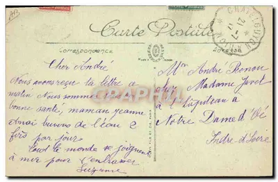 Châtel-Guyon — Nel Parco — Il Tennis — LL. — Verso
