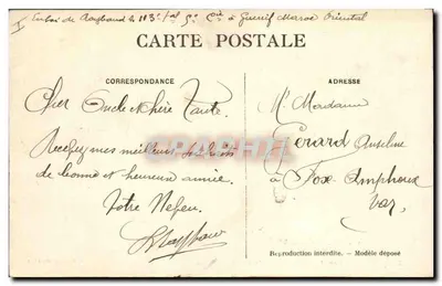 Figuig — Palmeraie de Zenaga e o Djebel Melia — J. Geiser, fot.—Alger — Verso