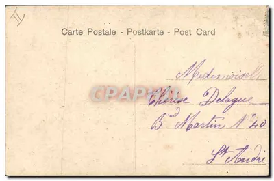 Casal jovem ao pé de uma árvore — editor Ternisien, n° 20 — Verso