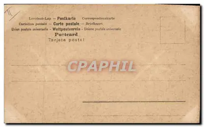 Rodzina w strojach tradycyjnych — Alpy — wydawca NIG METTERSCHWILL n°195 — Rewers