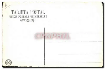 Jogo de polo - Cavalo e touro - União Postal Universal Espanha — Verso