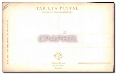 Torero i byk — scena bulla — Wydawnictwo Victoria, N. Coll Saltet, Barcelona, nr 439 — Rewers